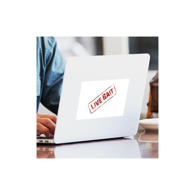 CafePress Live Bait Rectangle Bumper Sticker Car Decal