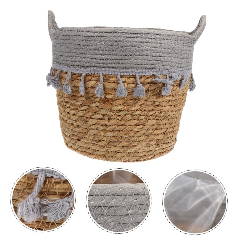 Alipis 1Pc Hand Woven Woven Fruit Basket Simple Decorative Vegetable