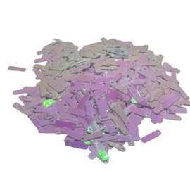 4x14 mm Flat Sequin Paillettes, 1400 Pcs, Mix Color Assortment Acrylic Sequin - 1,76 Ounce (50 Grams) Holg. White