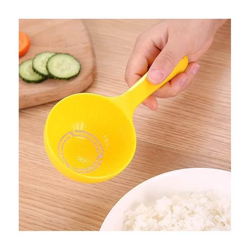 Yellow Rice Paddle Scoop Mold for Rice Ball Making,Non-Stick Sushi