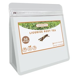 Premium Licorice Root Tea, 100g/3.5oz, 50 Teabags, 2g/Bag, Non-GMO, Caffeine-free