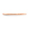 Solid 10K Rose Gold 1.2mm Classic Dome Stackable Band Thin