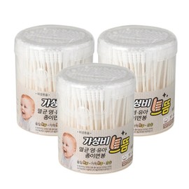 Best cost-effectiveness sterilized baby paper swabs, 300 pieces, 3 pcs / 가성비으뜸 멸균 유아 종이면봉, 300개입, 3개