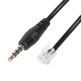 SinLoon RJ9 Male to 3.5mm Telephone Adapter Cable, RJ9 Headset to Male 3.5mm Cell Phone Adapter - Convert RJ9 Headphone to Smartphones Most Android Cellphone with 3.5mm Headphone Jack(RJ9 Male)