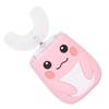 Children Electric Toothbrush Teeth Cleaning Massage UShape Waterproof Automatic Toothbrush(Pink