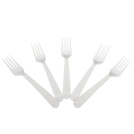 Karat U2060W PP Premium Extra Heavy Weight Forks - White (Case of 1000)