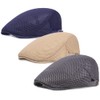 ALL IN ONE CART Men's Breathable Mesh Summer Hat Flat