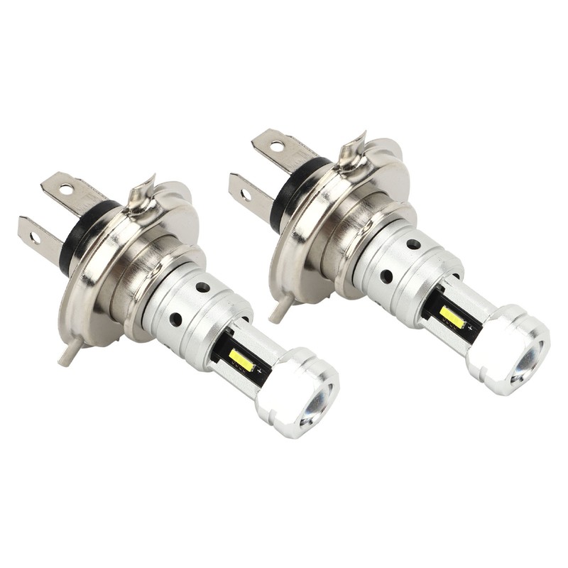 2 Pcs 100W H4 LED Motorcycle Headlight Bulb 360 Degree