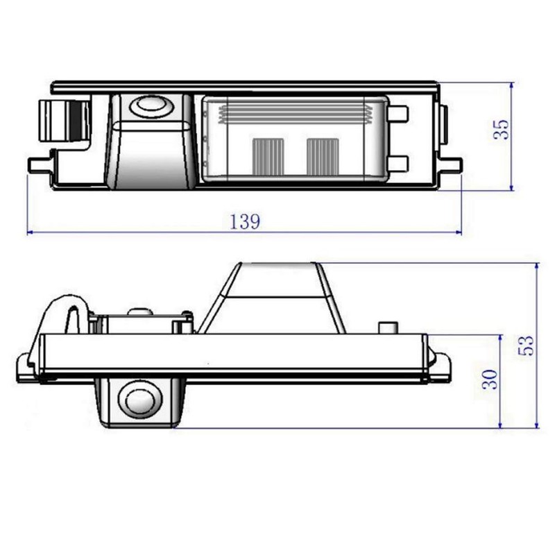 Polarlander Rear View Camera Backup Reverse Parking Camera 139 *