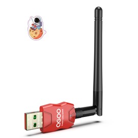 Class 1 Long Range Bluetooth Adapter for PC, QGOO USB Bluetooth Adapter for PC 5.3+EDR, Bluetooth Dongle Bluetooth Receiver Support Windows10/8.1/8/7（red-132）