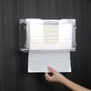 Evron Paper Towel Dispenser Countertop & Wall Mount Clear One-Hand