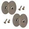 Door Knob Cover Plate, 2-5/8" Deadbolt Door Hole Cover, Solid