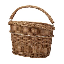 KLICKfix Farradtasche Weidenkorb Mini Lenkerkorb, Braun, 13 Liter
