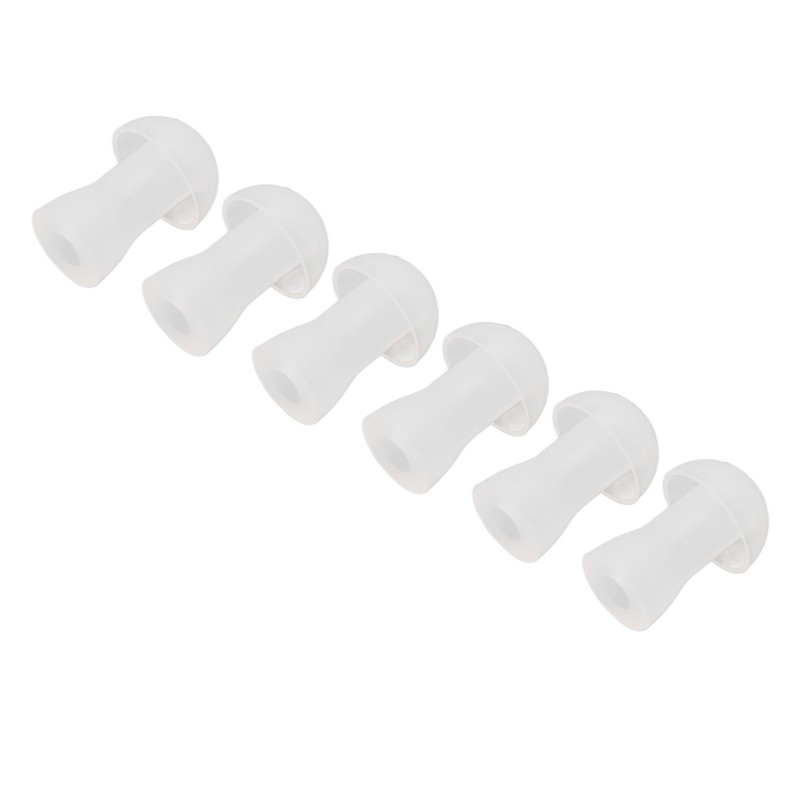 30pcs Hearing Amplifiers Eartips Soft Silicone White Accessories Replacement Earbud