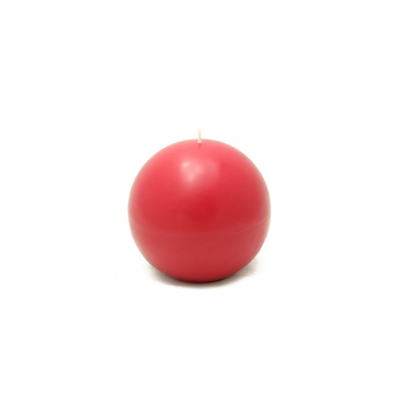 4 Inch Red Ball Candles
