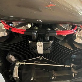 HDBUBALUS Motorcycle Coil Cover Ignition Coil Cover Fits Harley Softail Street Bob Breakout Low Rider S Heritage Classic 2018 Onwards Black and White