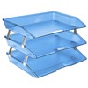 Acrimet Facility 3 Tier Letter Tray Side Load Plastic Desktop