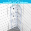 HuggieGems 4 Tier Floor Standing Corner Shower Caddy Organizer Shelf