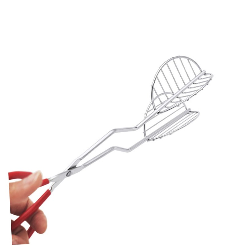 LABRIMP Stainless Steel Pizza Tongs Food Tongs for Serving Multi-use