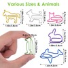 Pack of 30 Metal Paper Clips, Paper Clips, Animal Motif,