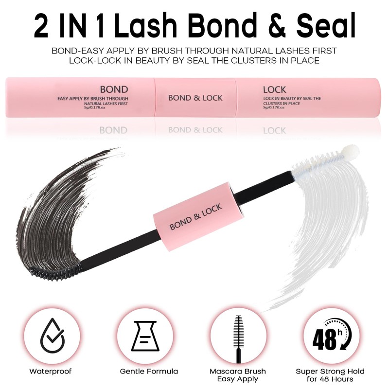 Individual Eyelashes Kit, 392Pcs 4 Styles D Curl Mix9-16mm Soft