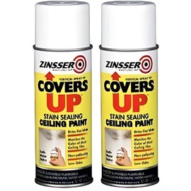 Rust-Oleum Corporation Zinnser 03688 Covers Up Stain Sealing Ceiling Paint, White (2 Pack)