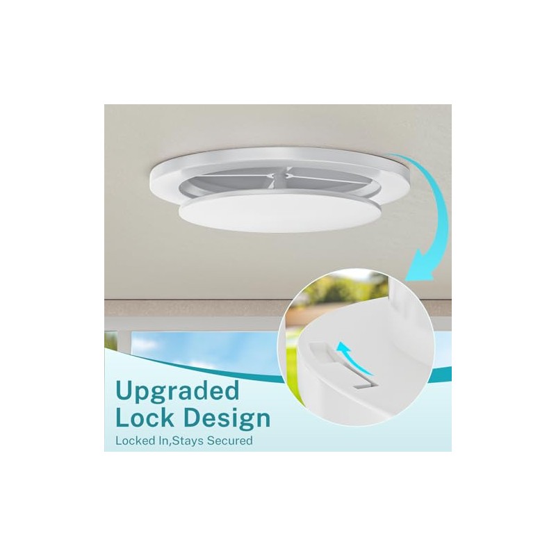 [Upgraded] HG Power 4 Inch Vent with Adjustable Panel &