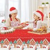 POPOYU Christmas Party Table Cloth,137 * 274cm Christmas Table Cover