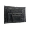 4 x Black See Through Mesh Exam Pencil Case Plastic