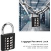 Combination Lock, 10 Digits Push Button Padlock Luggage Lock Gym