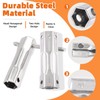Tanstic 7Pcs Shower Valve Socket Wrench Set, 5 Sizes Dual-Ended