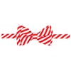 Retreez Striped Woven Microfiber Pre-tied Boy's Bow Tie - Red