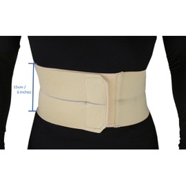 ObboMed® MB-2200XL 2-Panel Elastic Postpartum Girdle/Postoperative Abdominal Binder Belt, Injuries support, Post pregnancy, Post-Surgical, Hernia, Belly Wrap Brace–Trimming Waist (XL: 43-47 inches)