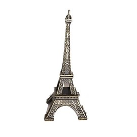 New 9.6" Paris Eiffel Tower Statue Decor Black with Gold Resin Collectible Figurine Replica Souvenir French Eiffel Tower Decoration Statue