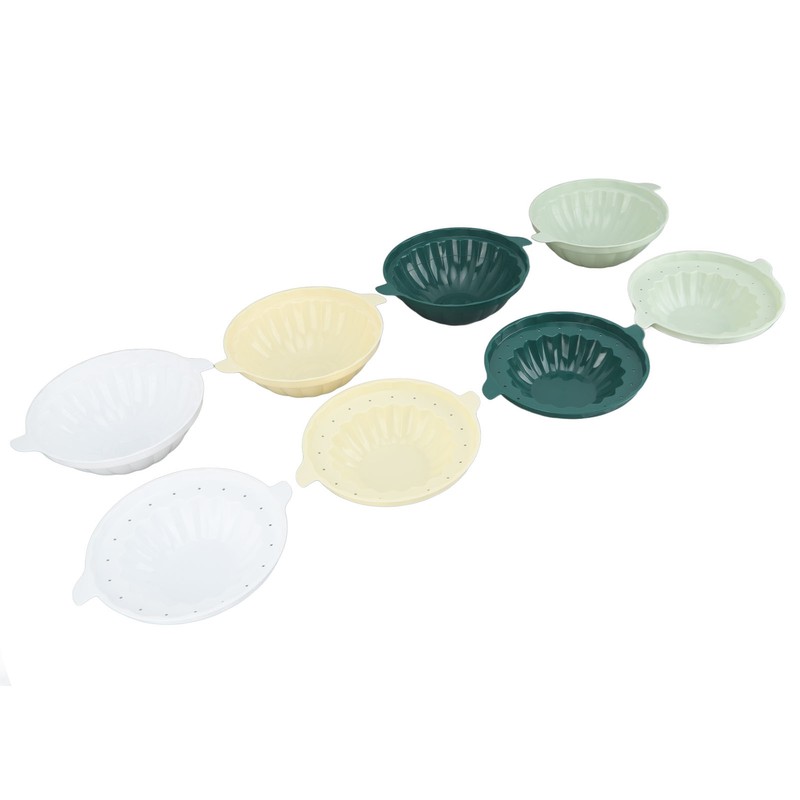 Ice Bowl Containers Mold Light Green Dark Green White Yellow