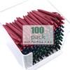 deegtran Pens Bulk, 100 Pack No Bleed Orange Barrel Click