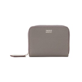 Takeokikuchi Soft & Natural Mini Mesh Leather Coin Case, dark gray (513)