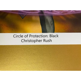 Circle of Protection: Black High Quality MTG print Christopher Rush 8”x10”