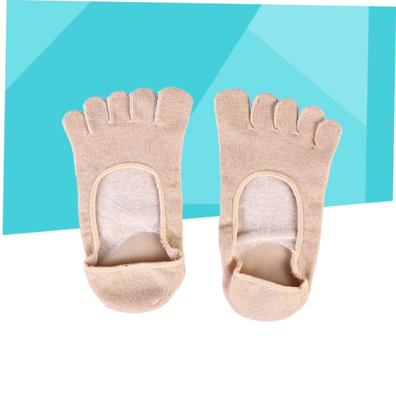 Vaguelly Toe Gel Moisturizing Socks Apricot Spa Socks for for