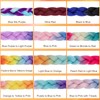 S-noilite Rainbow Jumbo Braiding Hair Extensions Colorful Braide Hairpiece for
