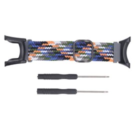 Nylon Weaving Watchband Adjustable DIY Installation Weaving Watch Strap Unisex Braided Replacement Wristband for Suunto Ambit Denim