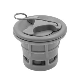 Hsthe Sea 6 Groove Inflatable Boat Air Valve Kayak Air Valve Adapter Double Seal Air Plugs PVC Gas Valve Cap Replacement with Air Valve Wrench for Inflatable Boat Raft Dinghy Kayak Canoe (Grey)