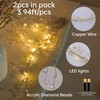 Diamond Beads String Strand with Fairy Lights Battery Operated -