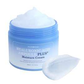 Foodaholic Hyaluronic Acid Ampoule Plus Moisture Cream 300ml/Large Capacity Quick Moisturizing Cream / 푸드어홀릭 히알루론산 앰플 플러스 모이스처 크림 300ml수분크림 대용량 빠른보습