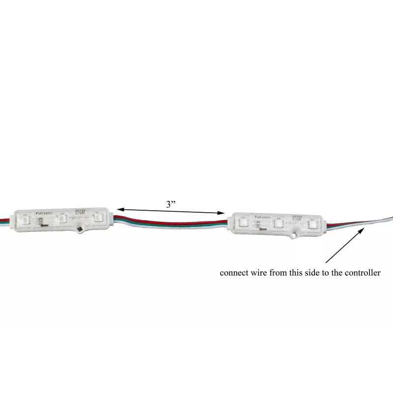 LEDupdates Storefront Chase Effect LED Light Multi color RGB +