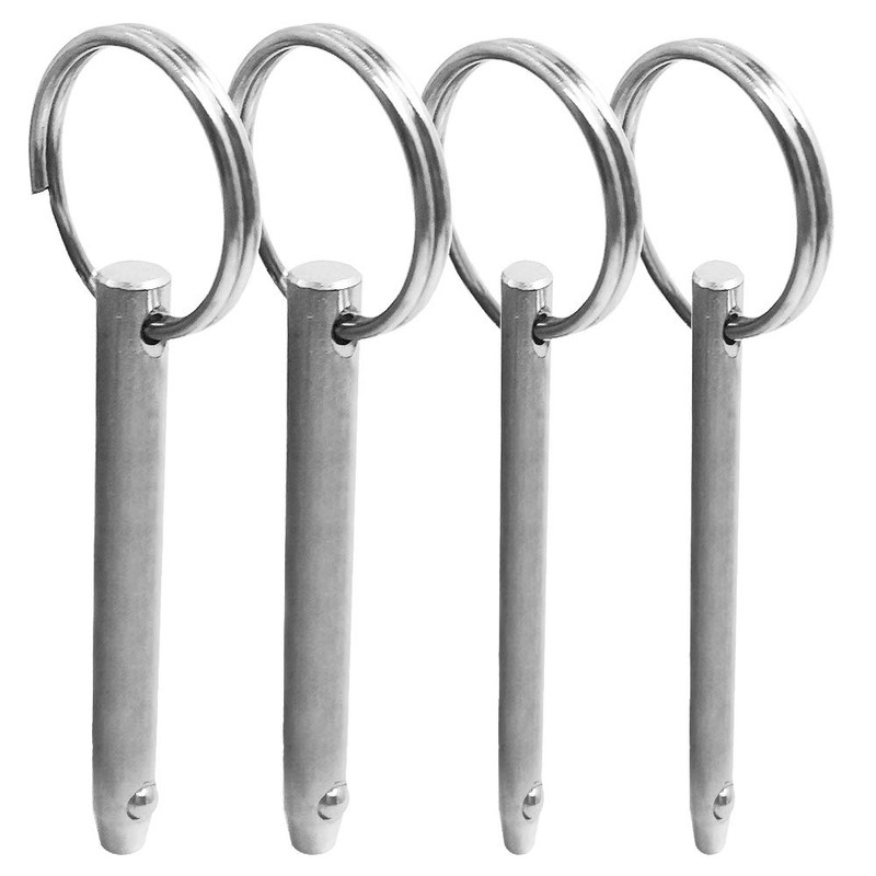 AFUNTA 4 Pcs Quick Release Pin, Diameter 5/16"(8mm) & 1/4"(6.3mm),