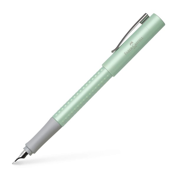 Faber-Castell Grip Pearl Edition F Fountain Pen - Mint