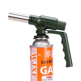 YHWDHPQY Butane Torch Kitchen Blow Lighter Professional Culinary Torches with Safety Switch Adjustable Flame and Handles for BBQ Baking Creme Brulee and Soldering(Butane Fuel Not Included)