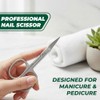OCBA 3.5" Cuticle Nail Scissor Professional Stainless Steel Curved Blade