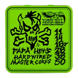 Ernie Ball Papa Het's Hardwired Master Core Signature Electric Guitar Strings, 3 Pack Tin Limited Edition, 11-50 Gauge (P03821)